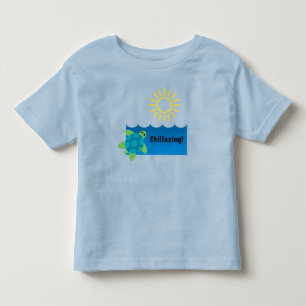 T-shirt Pour Les Tous Petits Conception de chillaxage de tortue - Toddler Fine