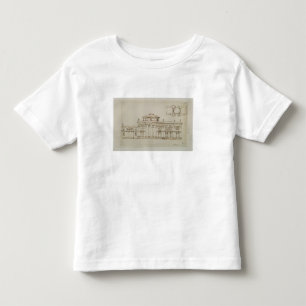 T-shirt Pour Les Tous Petits Conception esquissée pour un bâtiment voûté (s