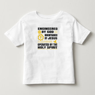 T-shirt Pour Les Tous Petits Conçu par Dieu, entretenu par Jésus, 