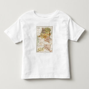 T-shirt Pour Les Tous Petits CongoPanoramic MapCongo