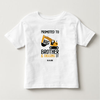 T-shirt Pour Les Tous Petits Construction Big Brother creuser ça gode
