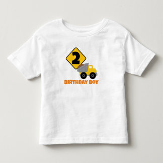 T-shirt Pour Les Tous Petits Construction Birthday Boy