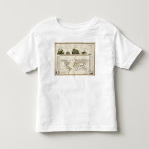 T-shirt Pour Les Tous Petits Contour de géographie de plante