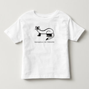 T-shirt Pour Les Tous Petits Cool FERRET à pieds noirs -Chasseur de chiens des