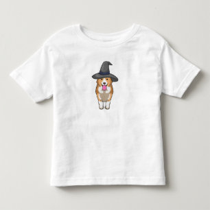 T-shirt Pour Les Tous Petits Corgi Witch