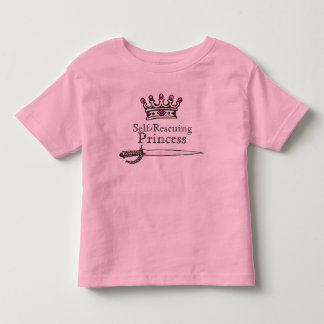 T-shirt Pour Les Tous Petits Courageux, Épée, AutoSecourue, Princesse, Féminist