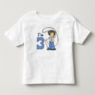 T-shirt Pour Les Tous Petits Cowboy Roper 3e anniversaire