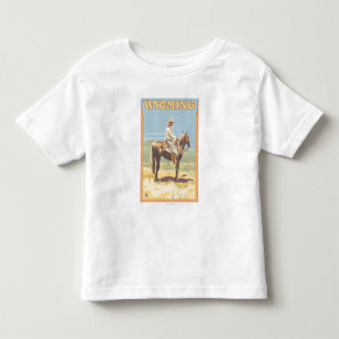 T-shirt Pour Les Tous Petits Cowboy (Vue latérale)Wyoming