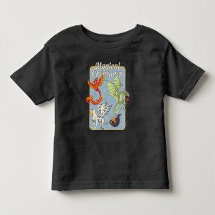 T-shirt Pour Les Tous Petits Créatures Magiques Graphisme Vintage