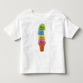 T-shirt Pour Les Tous Petits crème glacée