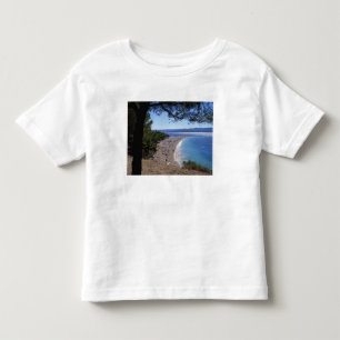 T-shirt Pour Les Tous Petits Croatie, île de Brac, Bol, plage de Golden Cape
