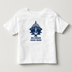 T-shirt Pour Les Tous Petits Croisière personnalisée sur la plage, voyage d'anc