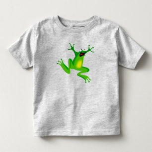 T-SHIRT POUR LES TOUS PETITS CUT FUNNY GREEN FROG