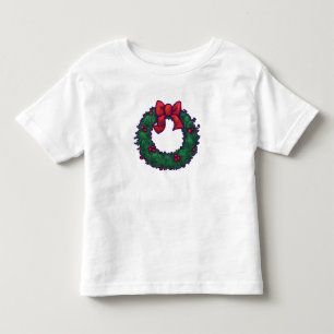 T-shirt Pour Les Tous Petits Cute couronne Holly avec Bow rouge