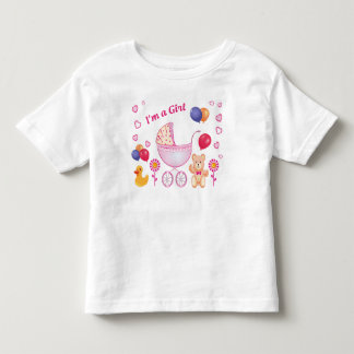 T-shirt Pour Les Tous Petits Cute gift Colorful Toddler Girl Shirt