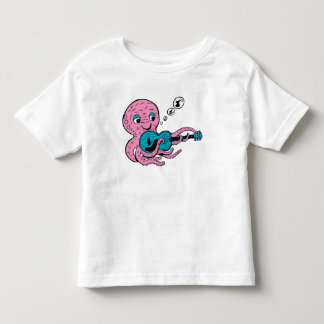 T-shirt Pour Les Tous Petits Cute Guitar Player Octopus