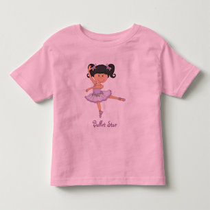 T-shirt Pour Les Tous Petits Cute lilac Ballerina 1 Ballet Star
