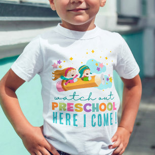 T-shirt Pour Les Tous Petits Cute Premier jour de l'école amusant Étudiant prés
