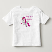 Cute rose Unicorne avec ailes Anniversaire