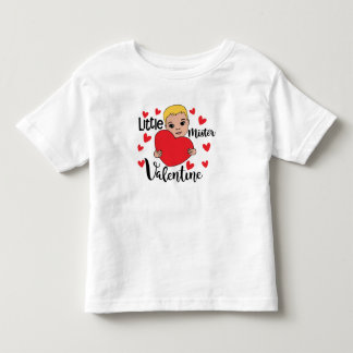 T-shirt Pour Les Tous Petits Cute Valentine Boy Holt Heart Gift Art pour enfant