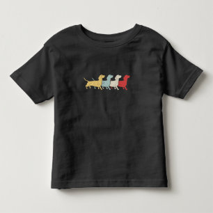 T-shirt Pour Les Tous Petits Dachshund Rétro Vintage