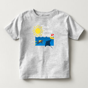 T-shirt Pour Les Tous Petits Dads Diving Buddy Design - Toddler Fine Jersey T-S