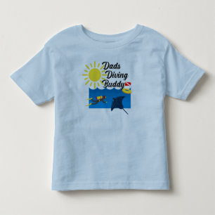 T-shirt Pour Les Tous Petits Dads Diving Buddy Design - Toddler Fine Jersey T-S