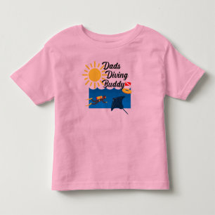 T-shirt Pour Les Tous Petits Dads Diving Buddy Design - Toddler Fine Jersey T-S