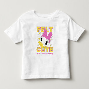 T-shirt Pour Les Tous Petits Daisy Duck "Felt Cute" Graphisme Floral Rétro