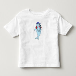 T-shirt Pour Les Tous Petits Dauphin à l'écoute de la musique