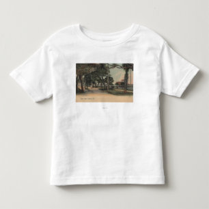 T-shirt Pour Les Tous Petits Daytona, la Floride - vue de rue de plage