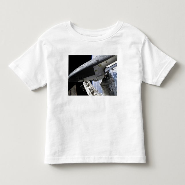 T-shirt Pour Les Tous Petits Découverte de navette spatiale ancrée (Devant)