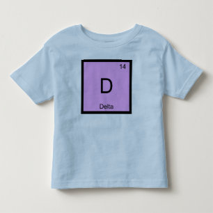 T-shirt Pour Les Tous Petits Delta Nom Chimie Élément Table périodique