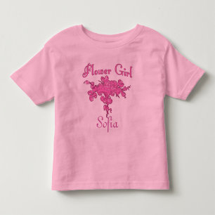 T-shirt Pour Les Tous Petits DEMOISELLE DE HONNEUR personnalisée avec le grand