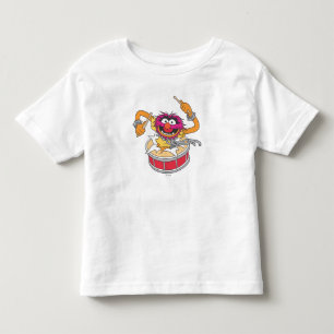 T-shirt Pour Les Tous Petits Des animaux écrasés par des tambours