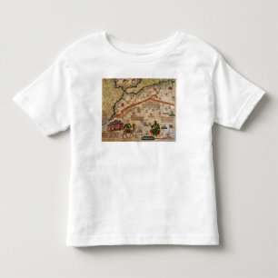 T-shirt Pour Les Tous Petits Détail de copie d'une carte catalanne de l'Europe