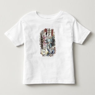 T-shirt Pour Les Tous Petits Détail d'un vase dépeignant des hommes teignant