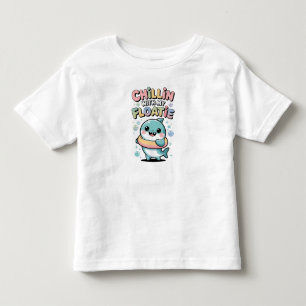T-shirt Pour Les Tous Petits Détente avec mon flotteur Bébé Requin