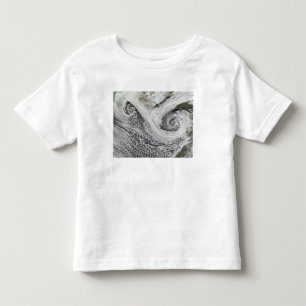 T-shirt Pour Les Tous Petits Deux cyclones formés en tandem au sud de l'Island