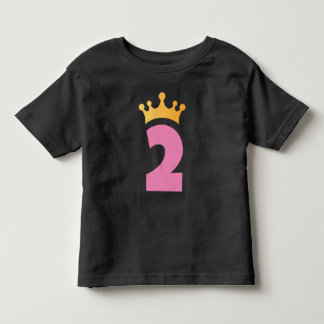 T-shirt Pour Les Tous Petits Deux et la Couronne-T-Shirt pour tout-petit