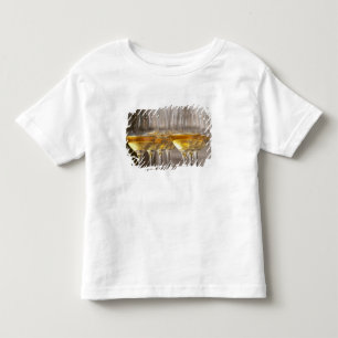 T-shirt Pour Les Tous Petits deux rangées de verres à dégustation de vin avec l