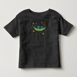 T-shirt Pour Les Tous Petits Deux ratons laveurs dans une cosse de pois Art f