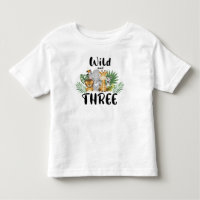 Deux Wild 3Anniversaire Jungle Safari mignon