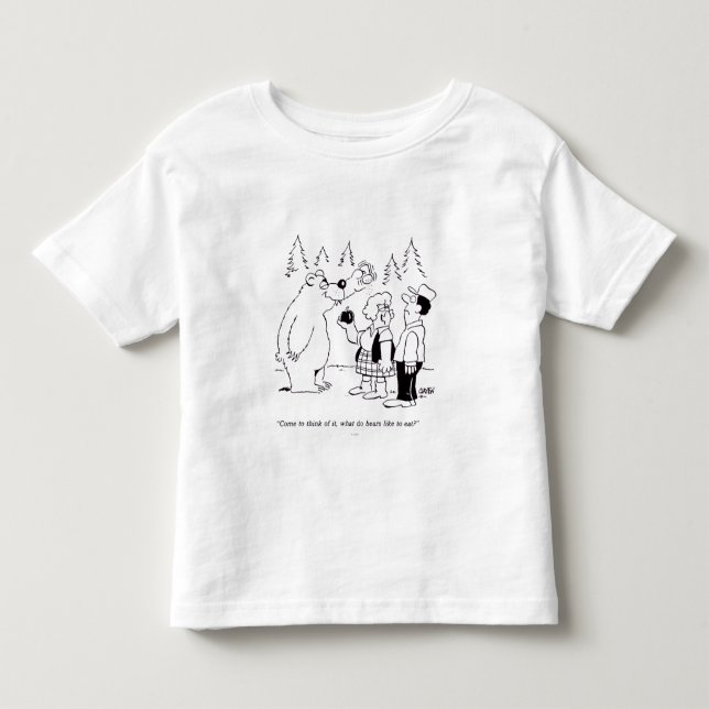 T-shirt Pour Les Tous Petits Dîner d'ours (Devant)