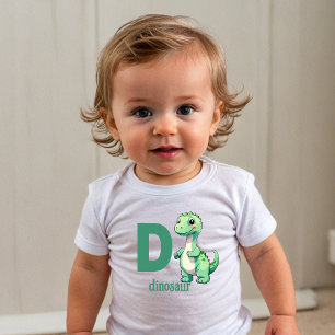 T-shirt Pour Les Tous Petits Dino Delight - Toddler’s Alphabet Adventure Tee