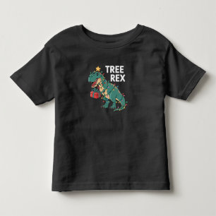 T-shirt Pour Les Tous Petits Dinosaur Arbre de Noël Rex Pyjamas de Noël Lumière
