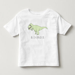 T-shirt Pour Les Tous Petits Dinosaure T-Rex avec nom pour chien bébé