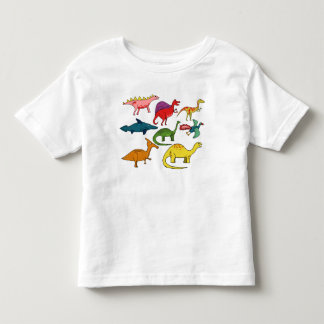 T-shirt Pour Les Tous Petits Dinosaures colorés