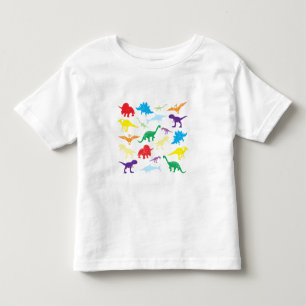 T-shirt Pour Les Tous Petits Dinosaures colorés Motif pour enfants