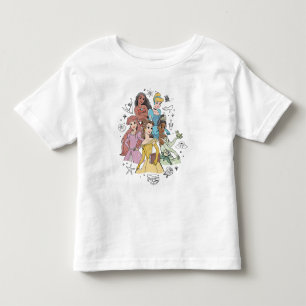 T-shirt Pour Les Tous Petits Disney Princesses Marqueurs à colorier